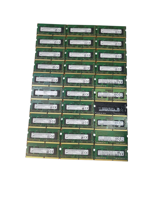 Lot of 30x, Assorted 4GB DDR4 SODIMM Laptop RAM