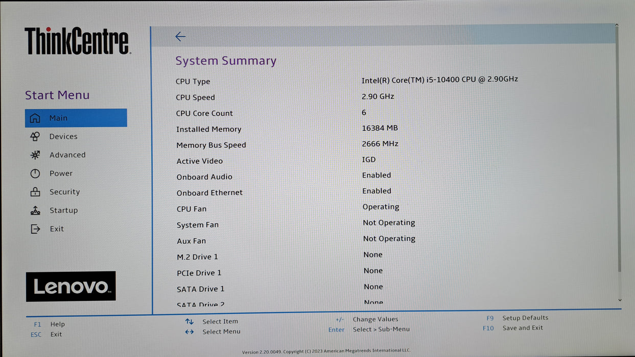 Lenovo ThinkCentre M70t Tower | Intel Core i5-10400, 16GB DDR4, No HDD, *READ*