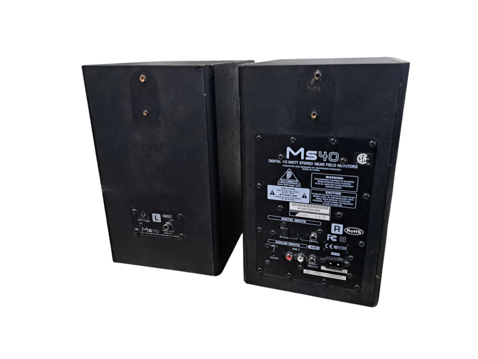 Behringer MS40 Active Studio Monitor Speaker Pair | READ