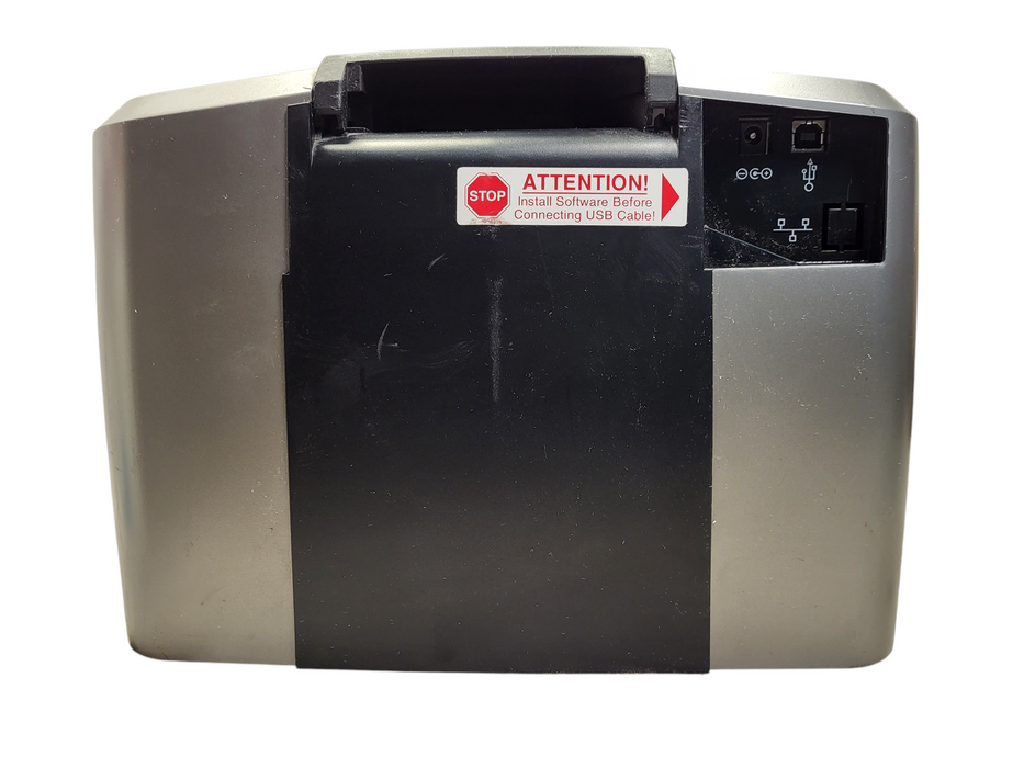 HID FARGO DTC1250e Color Dye Sublimation ID Card Printer 300DPI USB CR-80 No AC