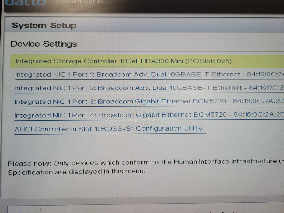 Datto SirIs 5 1U Rack Xeon Gold 6208U @ 2.90GHz 96GB RAM HBA330 Mini