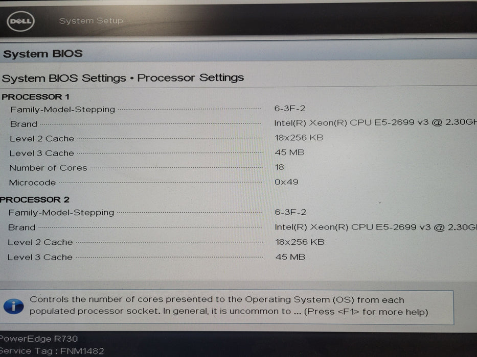 Dell PowerEdge R730 - 2x Xeon E5-2699 v3 32GB DDR4 PERC H730 Mini 2x750W PSU
