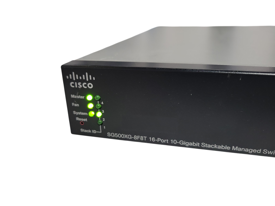 Cisco SG500XG-8F8T 16-Port 10-Gigabit Stackable Managed Switch 8x RJ-45, 8x SFP+