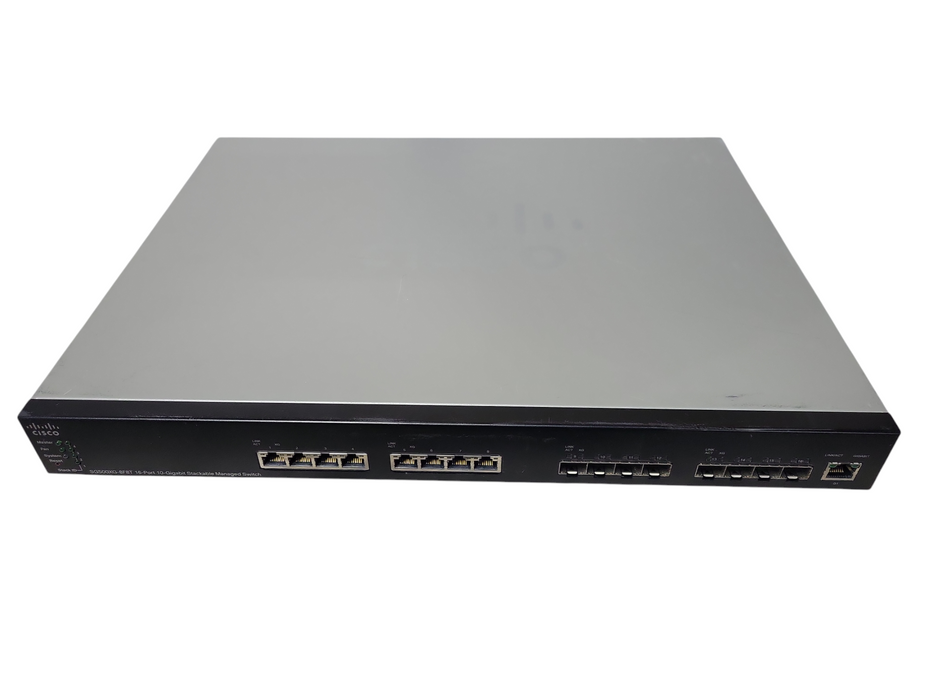 Cisco SG500XG-8F8T 16-Port 10-Gigabit Stackable Managed Switch 8x RJ-45, 8x SFP+