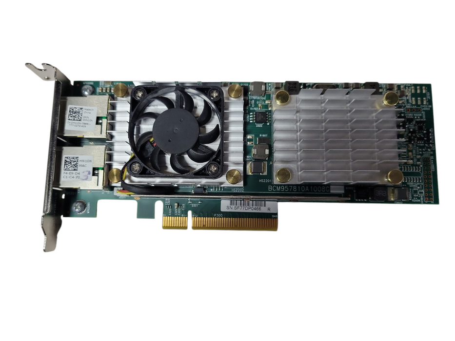 Dell Broadcom 57810S Dual Port 10GbE 10Gb BASE-T Ethernet PCIe Adapter