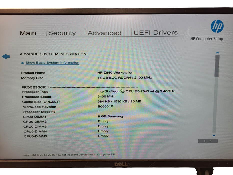 HP Z840 Workstation | 2x E5-2643 V4 | 16GB DDR4 ECC | No HDD/GPU