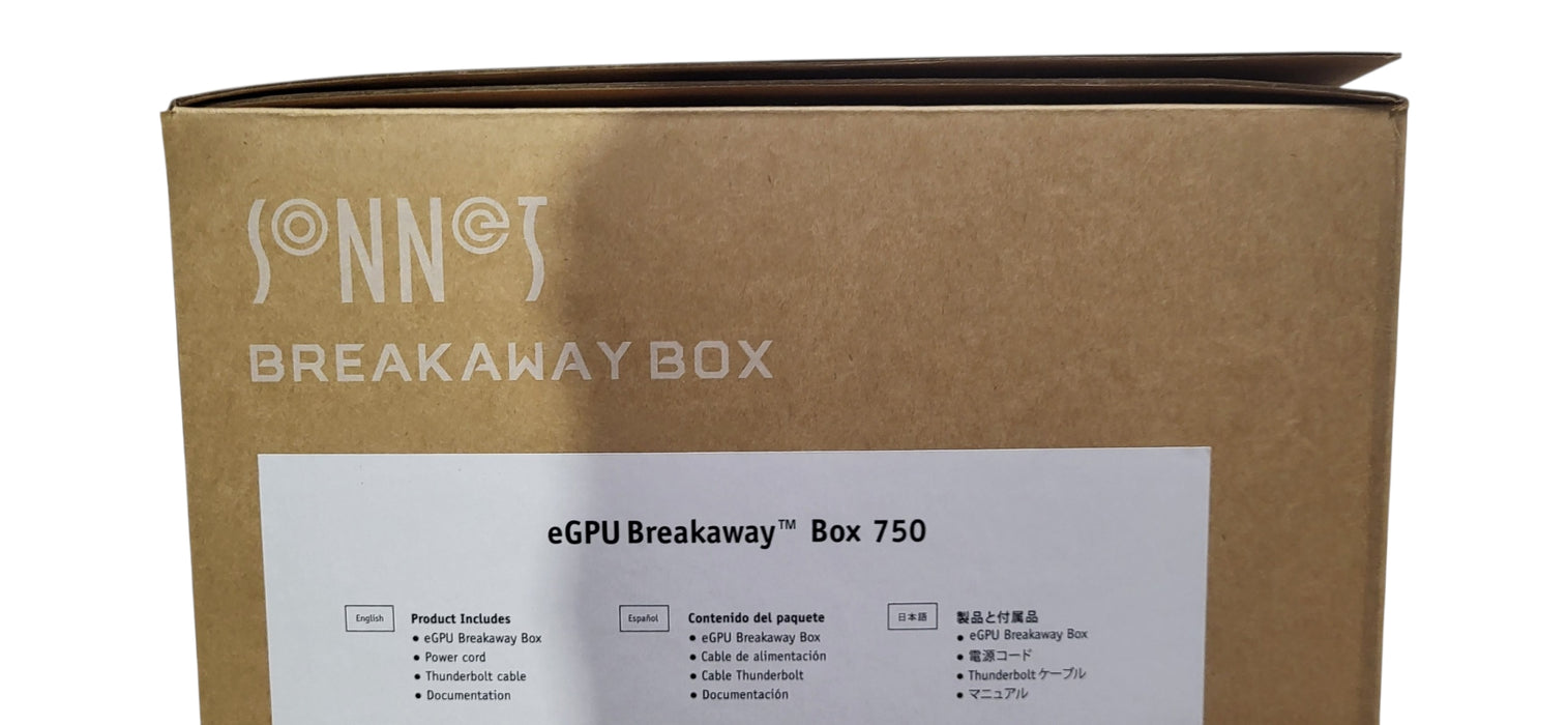 New Open Box Sonnet eGPU Breakaway Box 750 Thunderbolt 3 External eGPU