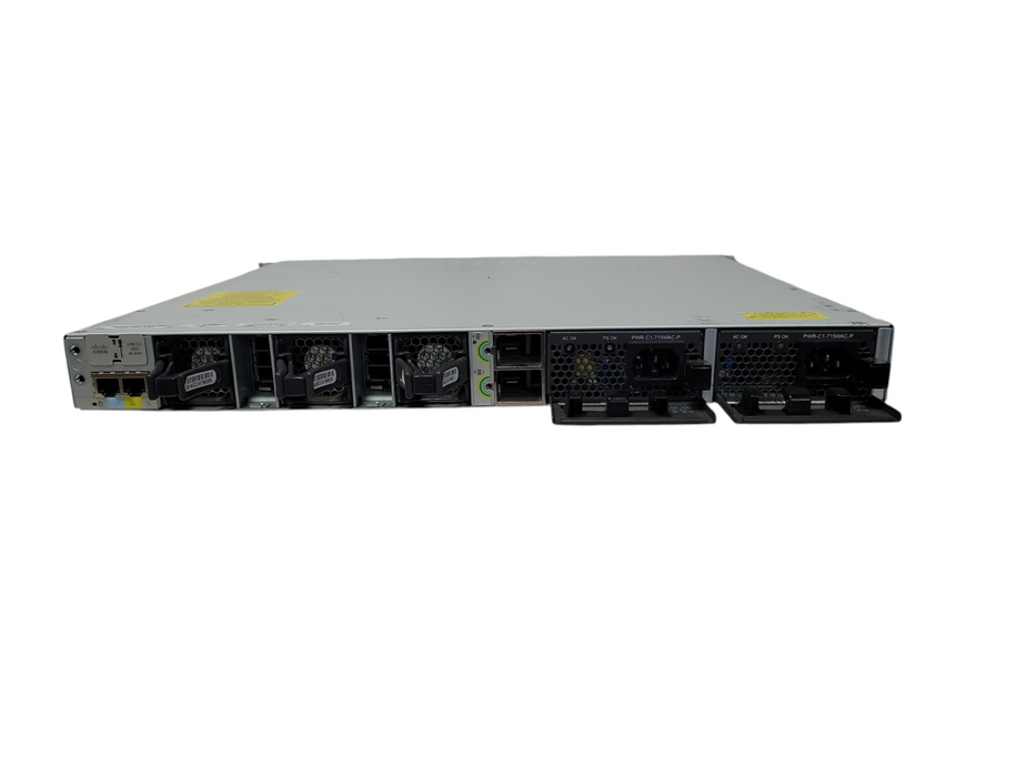 Cisco Catalyst C9300-48P-A 48 Port Gigabit PoE+ Switch + C9300-NM-4G Module