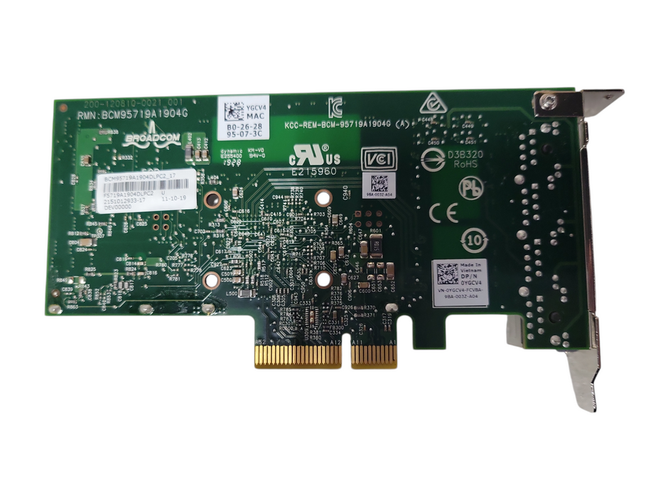 Dell Broadcom BCM5719 4-Port Gigabit PCIe x4 Network Card Dell