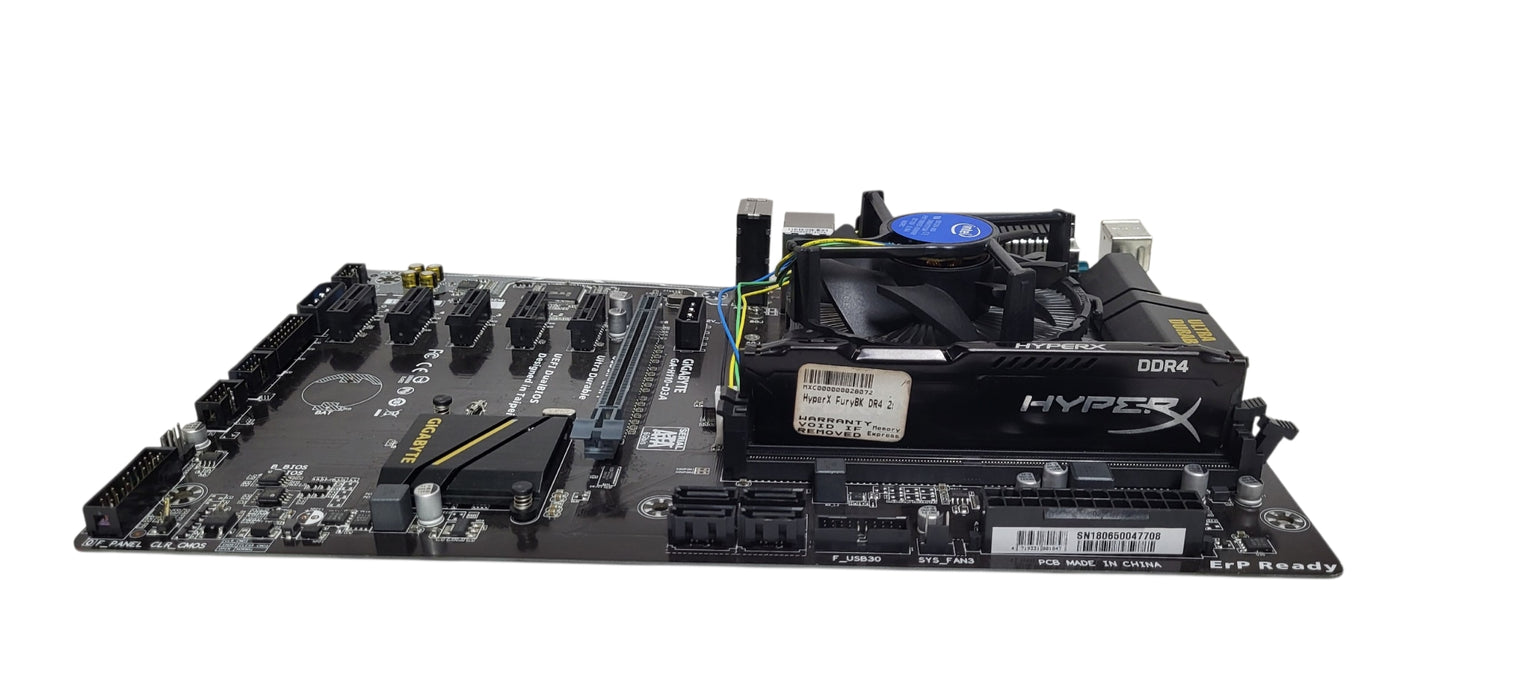 Gigabyte GA-H110-D3A Motherboard|Intel Celeron G3900 CPU|4GB DDR4 RAM|No Shield