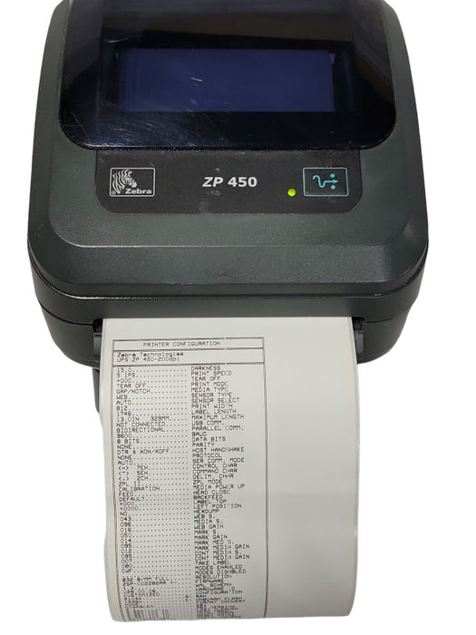 Zebra ZP450 ZP450-0501-0001A Barcode Thermal Printer USB / Parallel / Serial _