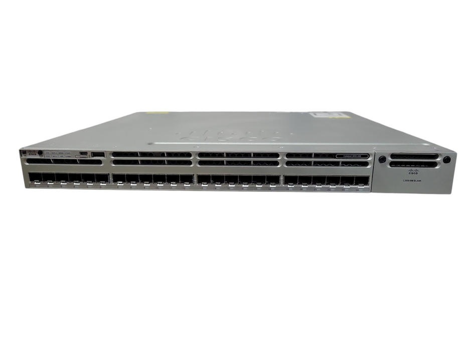 Cisco WS-C3850-24S-S 24 Port GE SFP Switch IP Base 1x PSU