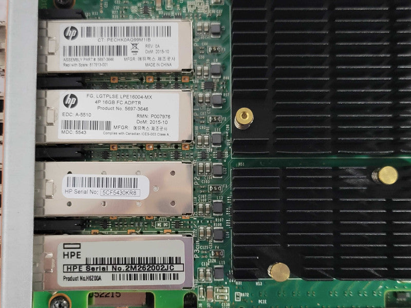 HP 3PAR 8200 Controller Node Module K2Q35-63001 809805-001 w/ 6x 16GB SFPs _