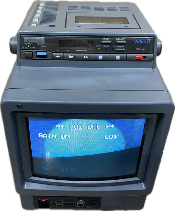 Optiscan IVS-1 Integrated Video System Video 8 VCR CRT Monitor Combo READ!