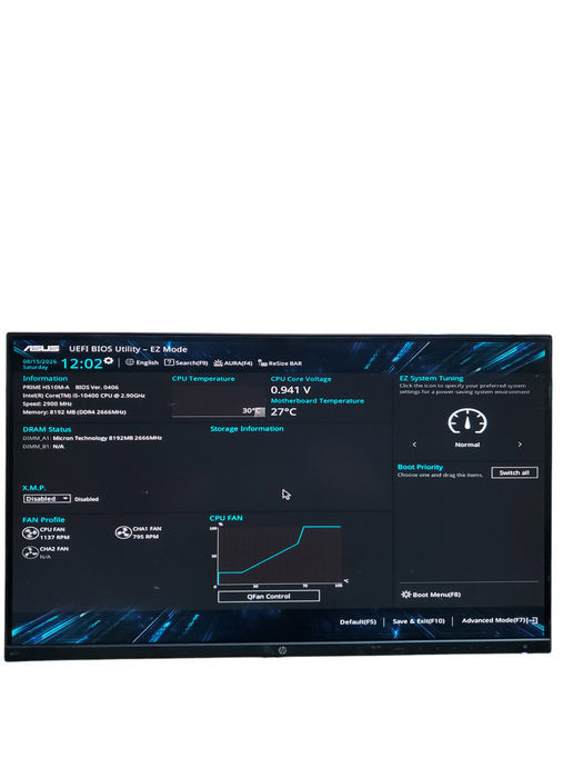 CUSTOM Desktop PRIME H510M-A i5-10400 @2.9 GHz 8GB RAM NO-HDD/SSD