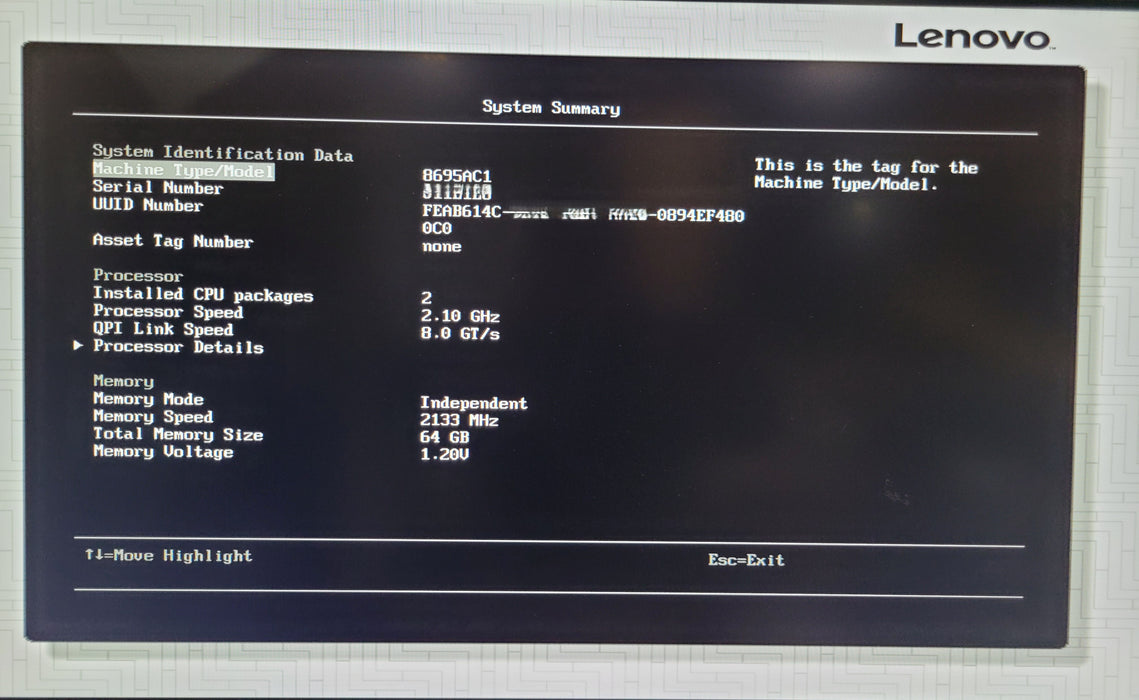 Lenovo Converged HX5510 8695AC1 | 2x Xeon E5-2620 v4 @2.10GHz 64GB DDR4 | NO HDD