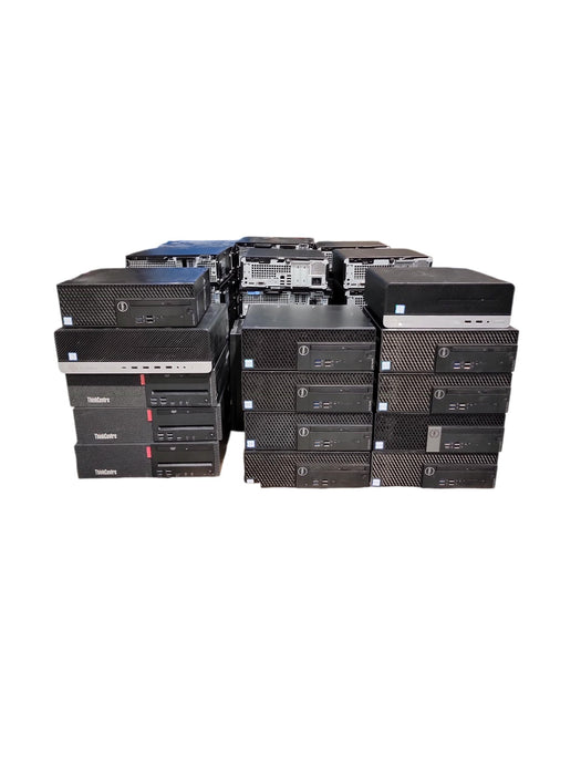 Lot of 50x SFF Mixed HP, DELL, LENOVO i5 - 9th Gen 8GB DDR4 Ram No HDD