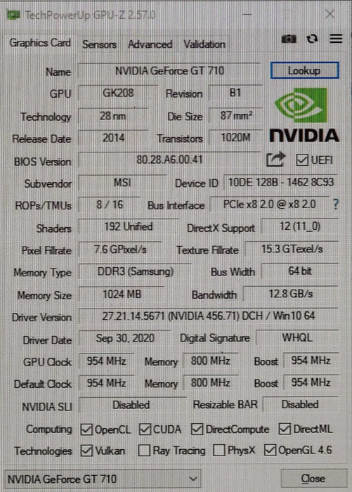 Custom PC/ASUS B360M-C, i5-9400F 2.90GHz, 16GB DDR4, 256GB NVMe, GT 710 1GB