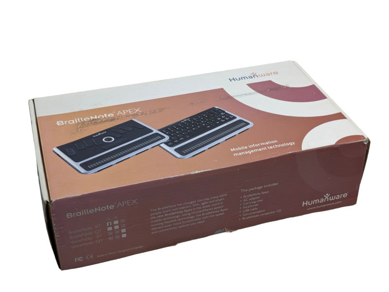 Humanware BrailleNote Apex BT32 Please READ  -