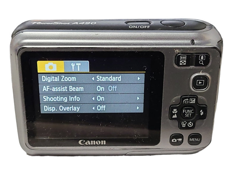 Canon PowerShot A490 Digital Camera, Tested Working, No SD Card