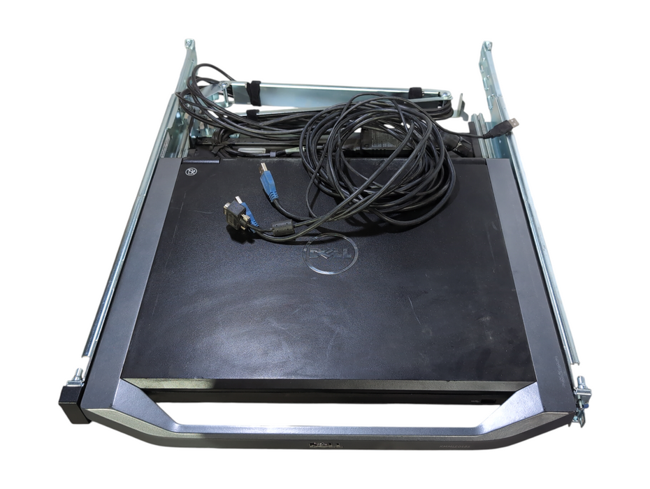 Dell Avocent KMMLED185 18.5" LED Rackmount LED Console w/ Cables & Power Supply