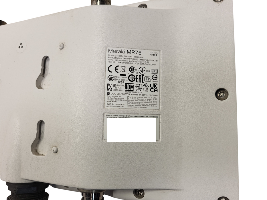 Cisco Meraki MR76-HW Wi-Fi 6 Wireless Access Point unclaimed