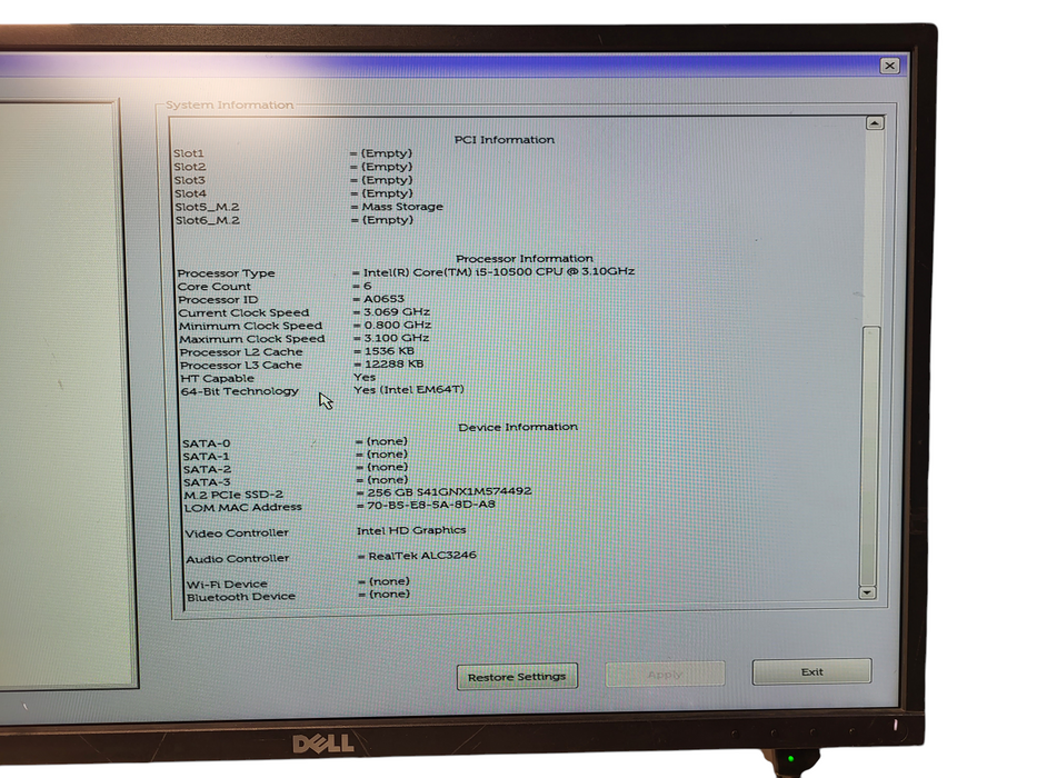 Dell OptiPlex 5080 Tower | Intel Core i5-10500, 16GB DDR4, 256GB NVMe *READ*