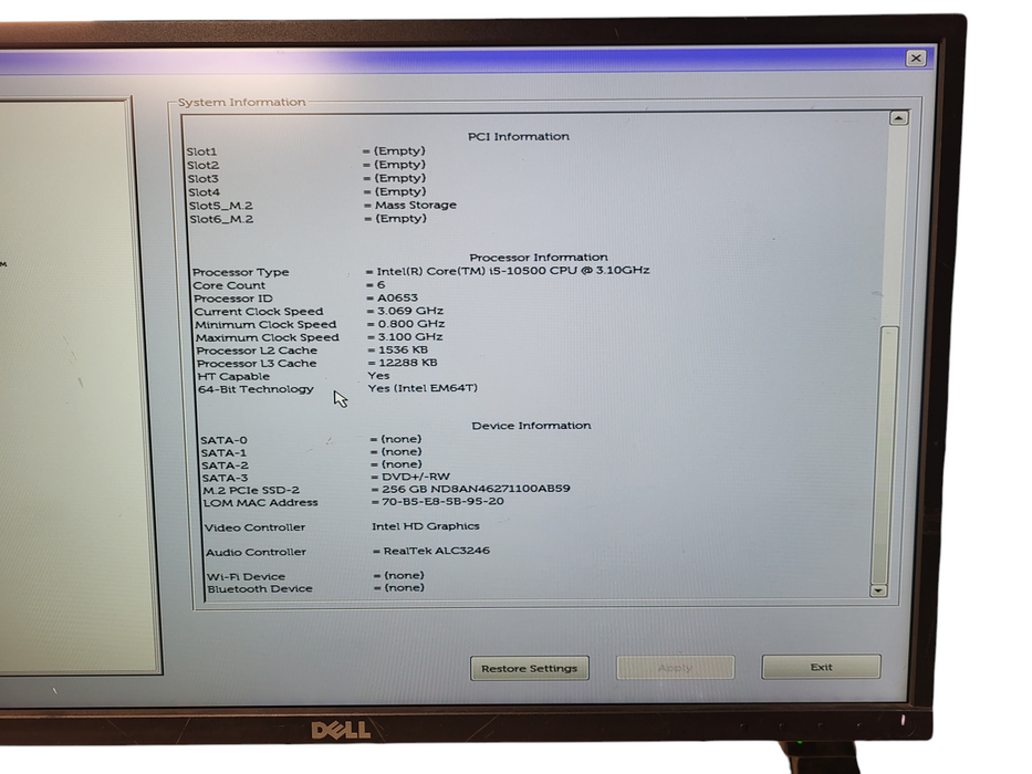 Dell OptiPlex 5080 Tower | Intel Core i5-10500, 16GB DDR4, 256GB NVMe *READ*