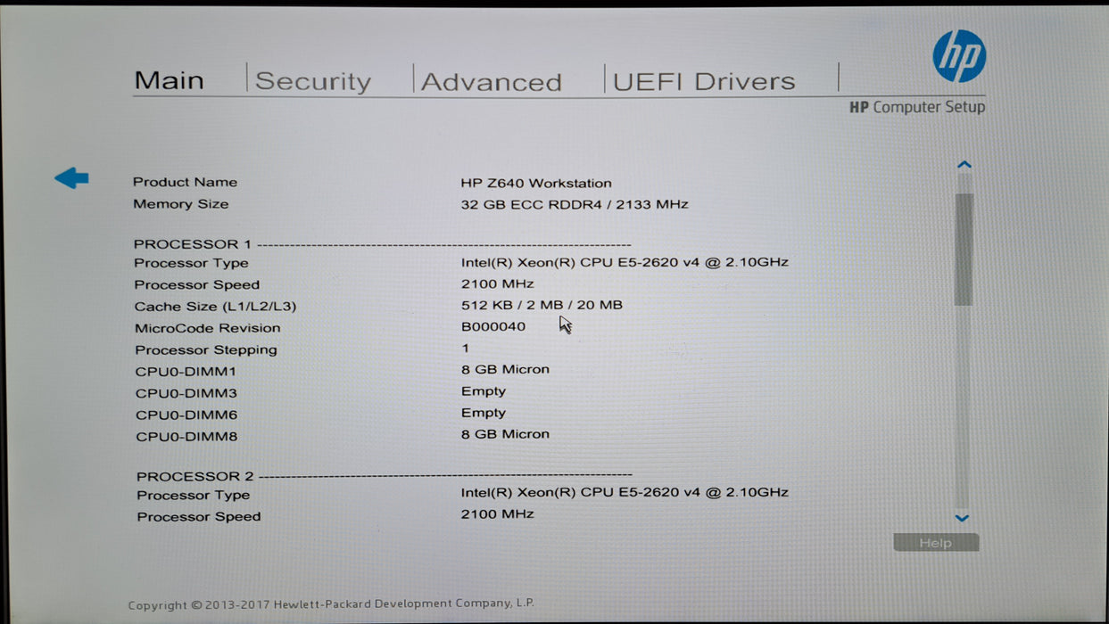 HP Z640 Workstation | 2x Xeon E5-2620 v4, 32GB DDR4, Quadro M2000, No HDD
