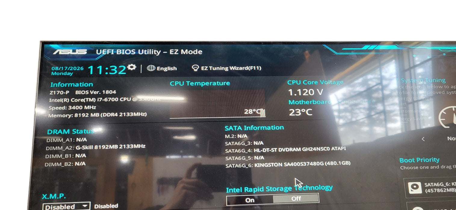Custom Desktop  PC Z170-P I7-6700 CPU | 8GB DDR4 | 500GB SSD
