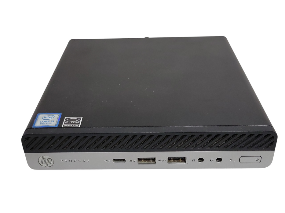 HP ProDesk 600 G4 Mini PC, Core i5-8500T 2.10GHz 8GB DDR4, 256GB SSD