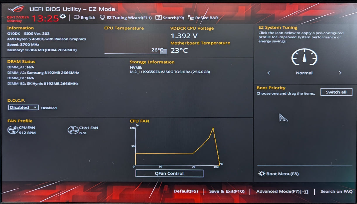 ASUS ROG Strix G10DK Gaming Desktop, Ryzen 5 4600G, 16GB DD4, GTX 1650 SUPER
