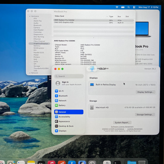 Apple MacBook Pro 16" 2019 i7-9750H Radeon Pro 560GPU 16GB RAM 512GB SSD READ!