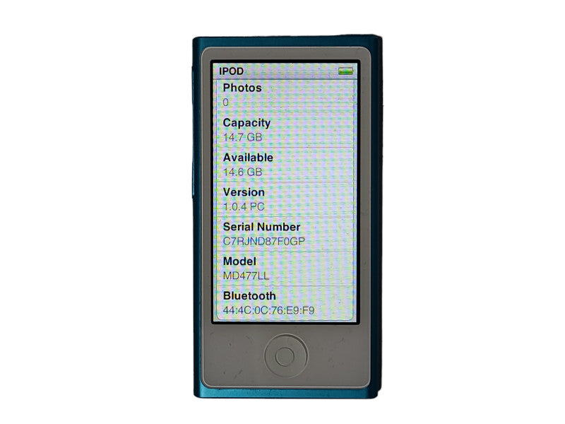 Apple iPod Nano 7th Generation 16GB, A1466A