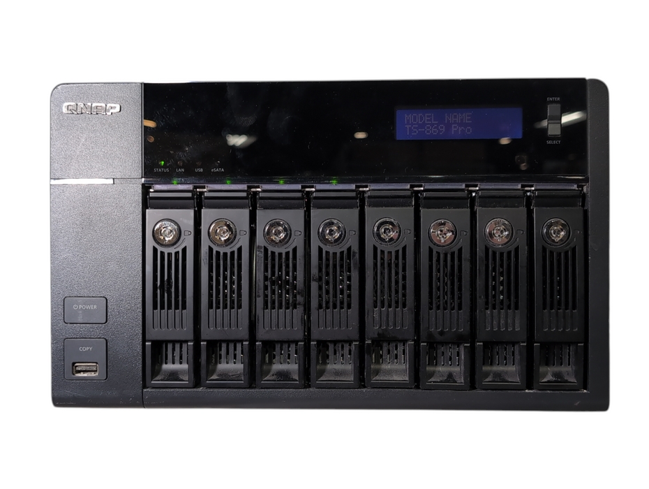 QNAP TS-869 Pro 8-Bay 3.5" NAS Server w/ 1GB RAM & 8x2TB HDDs