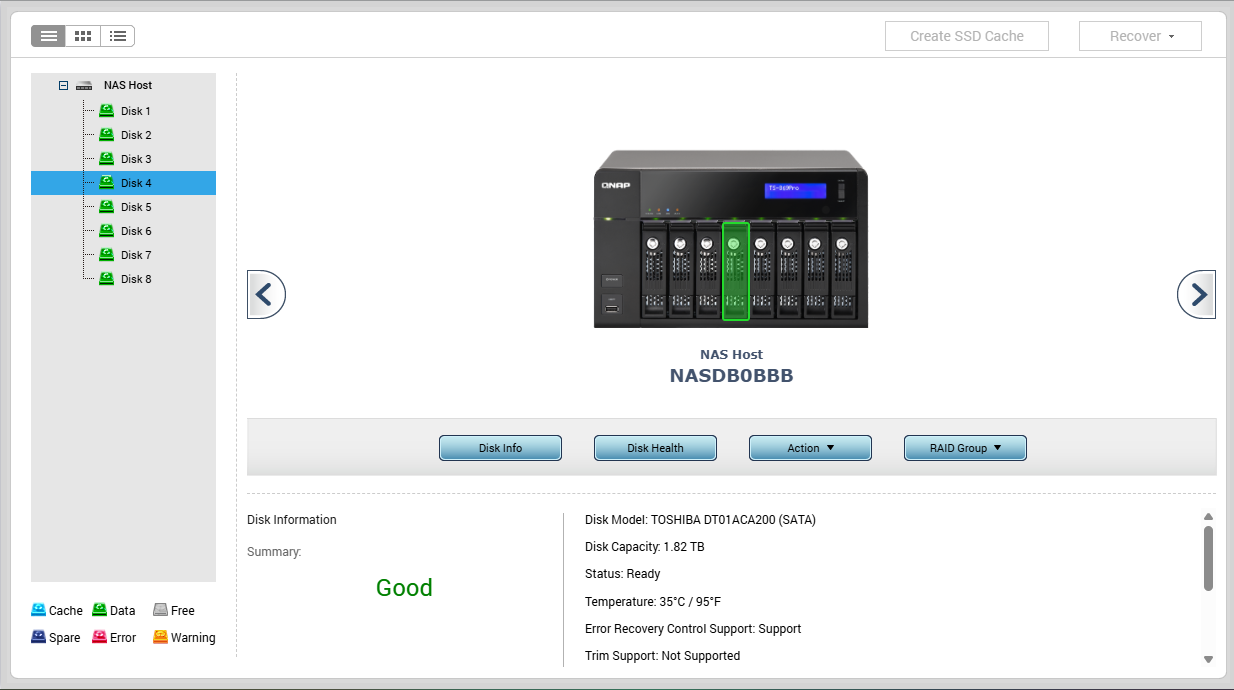 QNAP TS-869 Pro 8-Bay 3.5" NAS Server w/ 1GB RAM & 8x2TB HDDs