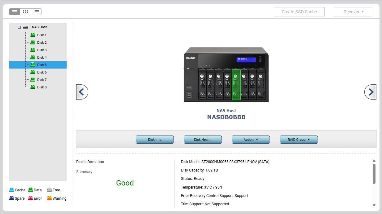 QNAP TS-869 Pro 8-Bay 3.5" NAS Server w/ 1GB RAM & 8x2TB HDDs