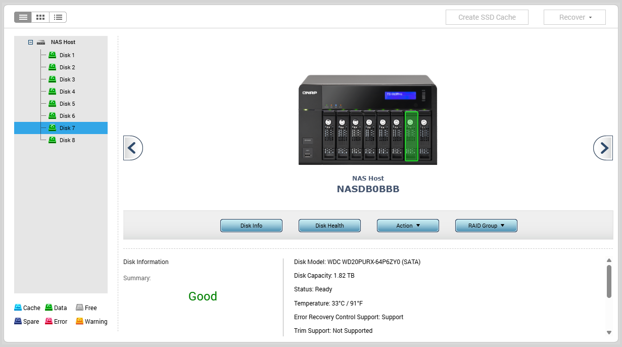 QNAP TS-869 Pro 8-Bay 3.5" NAS Server w/ 1GB RAM & 8x2TB HDDs