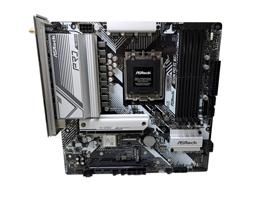 ASRock B650M Pro RS WiFi MicroATX AM5 DDR5 Motherboard *PARTS READ*
