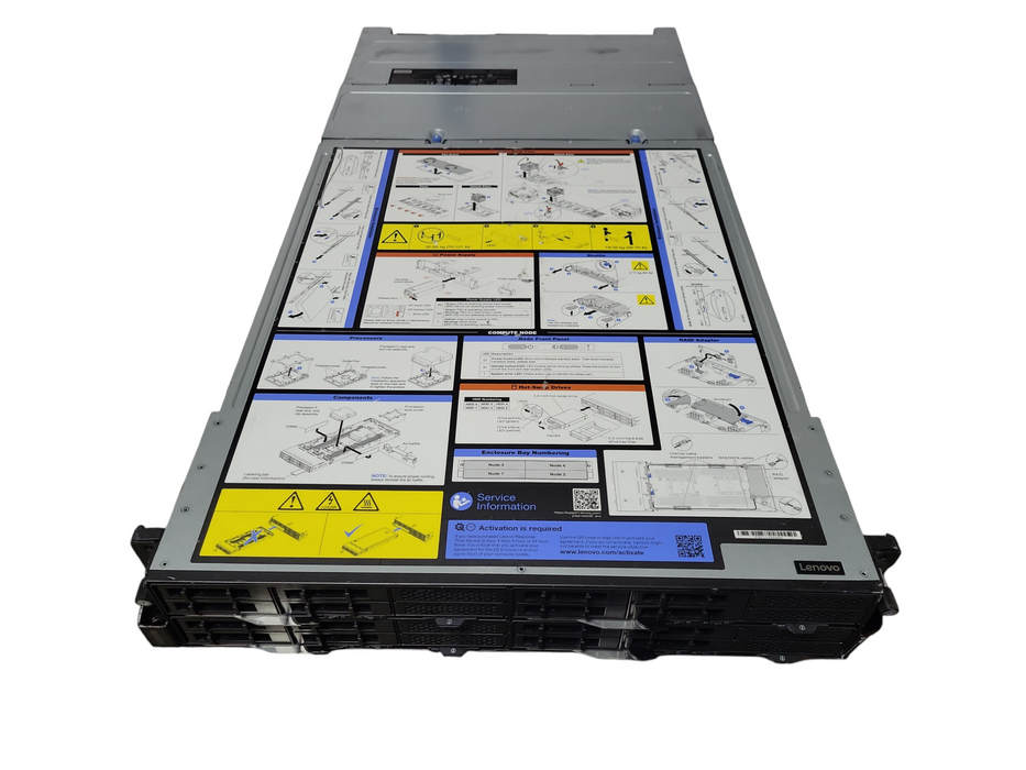 Lenovo ThinkSystem D2 2U Chassis + 4x SD530 Server Nodes 8x Gold 5110 256GB RAM