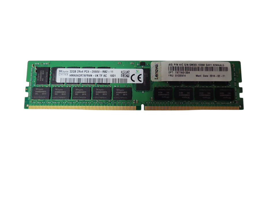 SK hynix 32GB 2Rx4 PC4-2666V-RB2-11 Server Ram