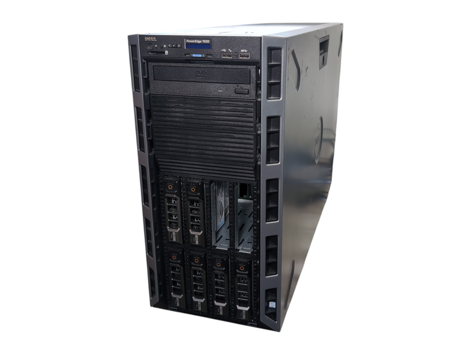 Dell PE T630 8x3.5", 2x Xeon E5-2630v3, 128GB DDR4, H730, 6x1.2TB SAS, 2x 750W