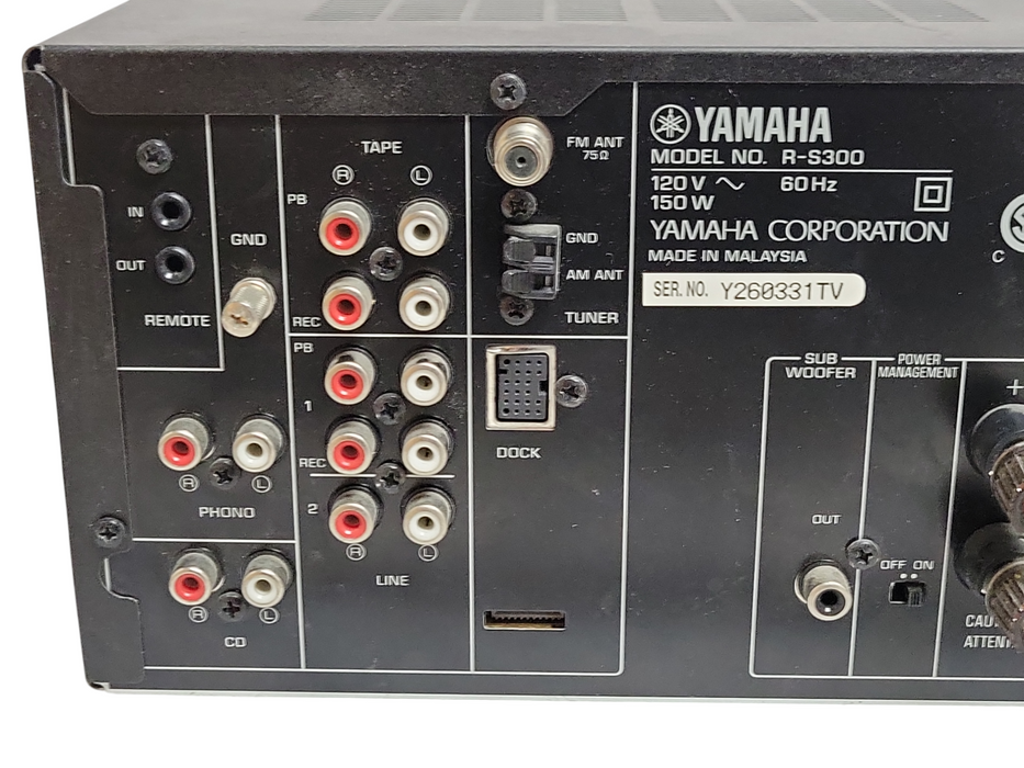 YAMAHA R-S300 Natural Sound Stereo Receiver, READ