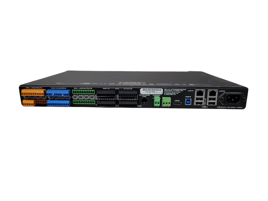 QSC Q-SYS Core110f USB/FLEX CHANNELS DSP DIGITAL SOUND PROCESSOR