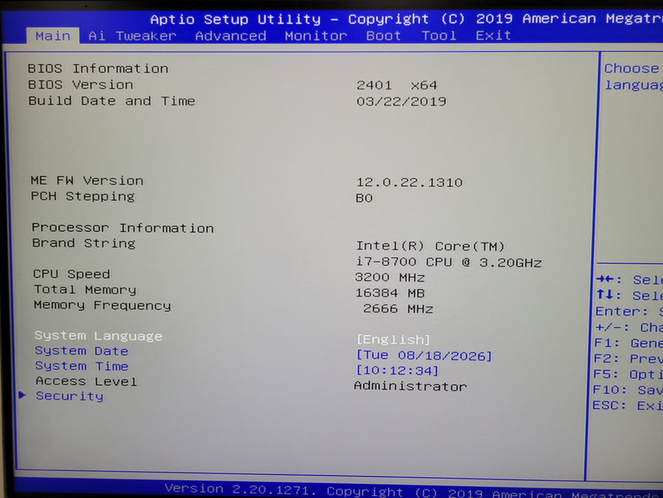 Custom/Asus Prime B360M-C PC, Core i7-8700 3.20GHz, 16GB DDR4, 350W PSU, No HDD
