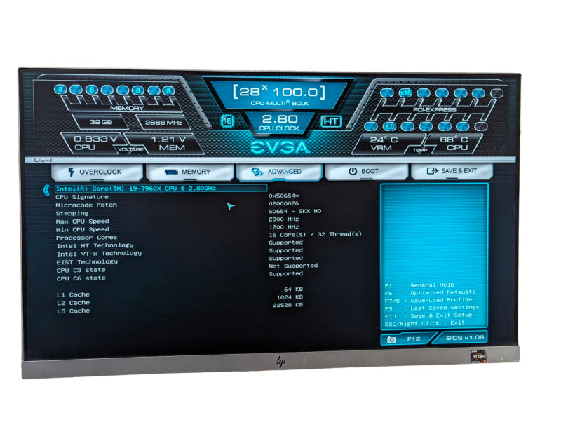 EVGA X299 FTW K LGA 2066 w\\\\ 16 Core Intel Core i9-7960X @ 2.80Ghz, 32GB RAM  -