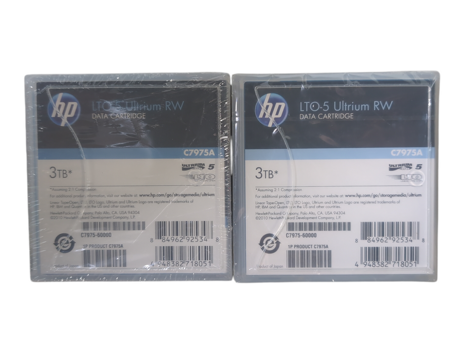 *NEW SEALED* Lot of 2x HPE/HP LTO-5 Tape C7975A 3TB Ultrium Data Cartridge