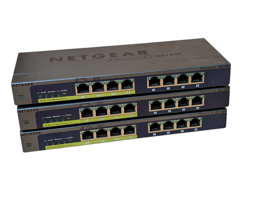 NETGEAR ProSafe 8 Port Gigabit Switch with PoE GS108P