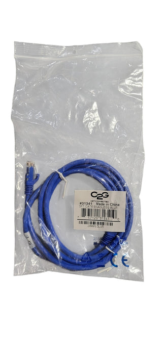 Lot of 100x C2G 5ft Cat6 Ethernet Network Cables — Snagless RJ45 — Blue