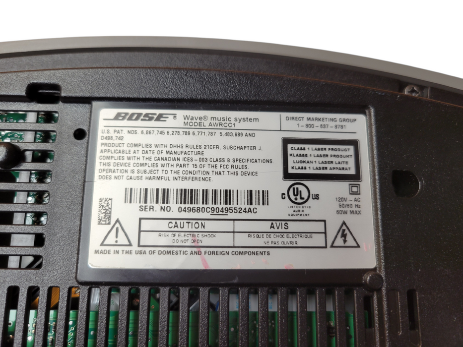 BOSE Wave Music System ( AWRCC1) - No Remote